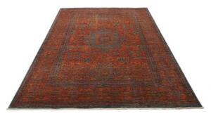 Tappeto Kairo Stilizzato Rosso Mattone Blu Petrolio 168x231 Cm