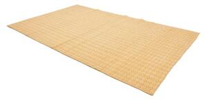 Tappeto Kilim Moderno Geometrico Giallo Senape Avorio 192x311 Cm