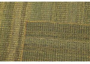 Tappeto Kilim Moderno Geometrico Verde Oliva Beige 239x340 Cm