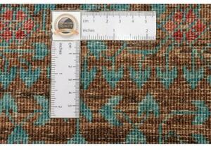 Tappeto Kairo Stilizzato Verde Petrolio Mattone 172x233 Cm