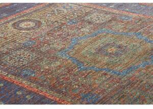 Tappeto Kairo Stilizzato Blu Rosso Mattone 175x240 Cm