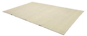 Tappeto Kilim Moderno Geometrico Avorio Azzurro Tenue 196x301 Cm