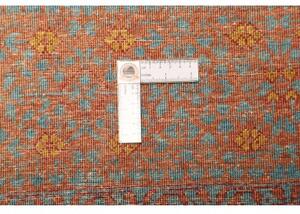 Tappeto Kairo Stilizzato Rosso Mattone Blu Petrolio 168x231 Cm
