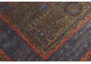 Tappeto Kairo Stilizzato Blu Rosso Mattone 175x240 Cm