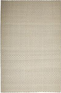 Tappeto Kilim Moderno Geometrico Grigio Avorio 201x311 Cm