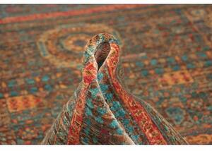 Tappeto Kairo Stilizzato Verde Petrolio Mattone 172x233 Cm