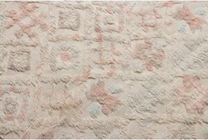 Tappeto Berbero Geometrico Avorio Rosa Antico 262x370 Cm