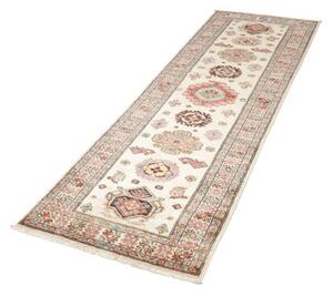 Tappeto Kazak Fine Geometrico Avorio Rosso Corsia 80x242 Cm