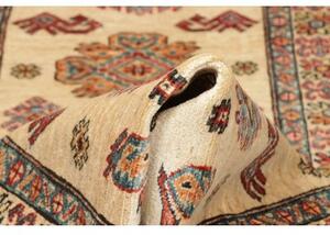 Tappeto Kazak Fine Geometrico Avorio Rosso Corsia 80x242 Cm