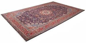Tappeto Sarough Medaglione Floreale Blu Scuro Rosso 220x343 Cm