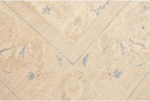 Tappeto Zigler Extra Fine Floreale Avorio Azzurro 274x353 Cm