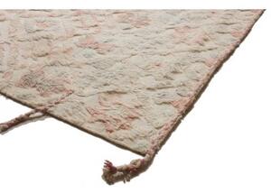 Tappeto Berbero Geometrico Avorio Rosa Antico 262x370 Cm