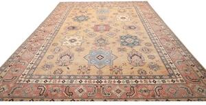 Tappeto Kazak Stilizzato Becco Di Corda Blu 268x372 Cm