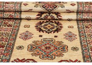 Tappeto Kazak Fine Geometrico Avorio Rosso Corsia 80x242 Cm