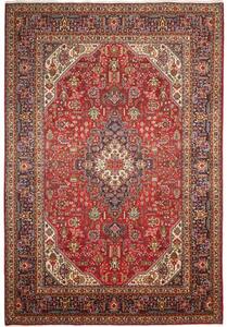 Tappeto Tabriz Stilizzato Rosso Blu Scuro 205x300 Cm