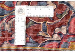 Tappeto Sarough Medaglione Floreale Blu Scuro Rosso 220x343 Cm