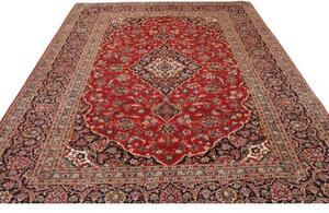 Tappeto Ardakan Medaglione Floreale Rosso Blu Scuro 245x330 Cm