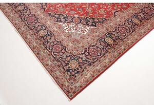 Tappeto Ardakan Medaglione Floreale Rosso Blu Scuro 242x348 Cm