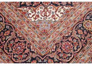 Tappeto Ardakan Medaglione Floreale Rosso Blu Scuro 242x348 Cm