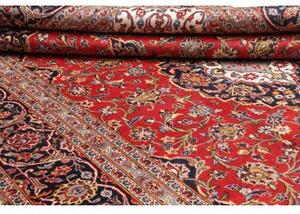 Tappeto Ardakan Medaglione Floreale Rosso Blu Scuro 242x348 Cm