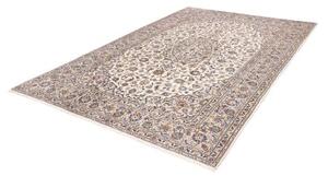 Tappeto Kashan Medaglione Floreale Avorio Blu 200x303 Cm