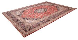 Tappeto Ardakan Medaglione Floreale Rosso Blu Scuro 242x348 Cm