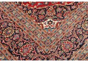Tappeto Ardakan Medaglione Floreale Rosso Blu Scuro 245x330 Cm