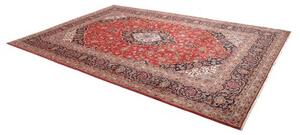 Tappeto Ardakan Medaglione Floreale Rosso Blu Scuro 242x348 Cm