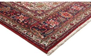 Tappeto Tabriz Stilizzato Rosso Blu Scuro 204x304 Cm
