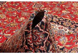 Tappeto Ardakan Medaglione Floreale Rosso Blu Scuro 242x348 Cm