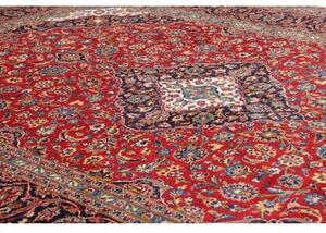 Tappeto Ardakan Medaglione Floreale Rosso Blu Scuro 250x357 Cm