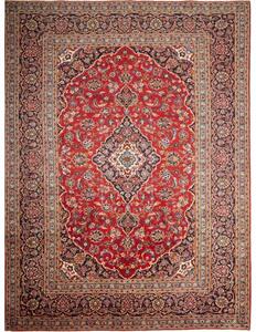 Tappeto Ardakan Medaglione Floreale Rosso Blu Scuro 245x330 Cm