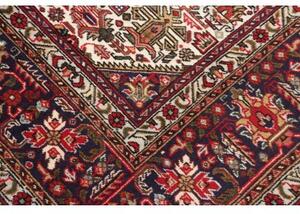 Tappeto Tabriz Stilizzato Rosso Blu Scuro 204x304 Cm