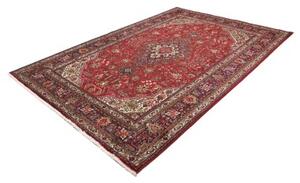 Tappeto Tabriz Stilizzato Rosso Blu Scuro 204x304 Cm