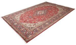 Tappeto Tabriz Stilizzato Rosso Avorio 198x293 Cm