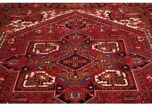 Tappeto Gorawan Stilizzato Rosso Scuro Nero 204x294 Cm