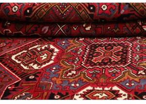 Tappeto Gorawan Stilizzato Rosso Scuro Nero 204x294 Cm