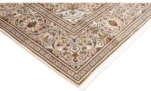Tappeto Kashan Medaglione Floreale Avorio Beige 200x290 Cm