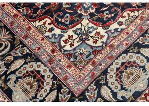 Tappeto Nadjafabad Medaglione Floreale Rosso Blu Scuro 260x356 Cm