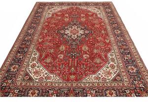 Tappeto Tabriz Stilizzato Rosso Blu 200x300 Cm