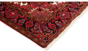 Tappeto Gorawan Stilizzato Rosso Scuro Nero 204x294 Cm