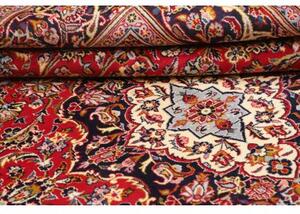 Tappeto Ardakan Medaglione Floreale Rosso Blu Scuro 215x308 Cm