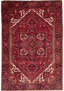 Tappeto Gorawan Stilizzato Rosso Scuro Nero 204x294 Cm