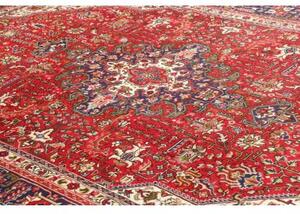 Tappeto Tabriz Stilizzato Rosso Blu Scuro 204x286 Cm