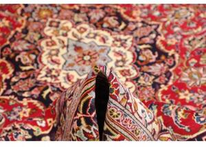 Tappeto Ardakan Medaglione Floreale Rosso Blu Scuro 215x308 Cm