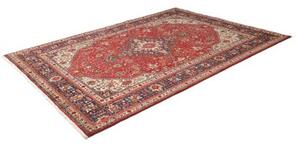 Tappeto Tabriz Stilizzato Rosso Blu Scuro 204x286 Cm