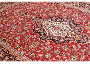 Tappeto Ardakan Medaglione Floreale Rosso Blu Scuro 215x308 Cm