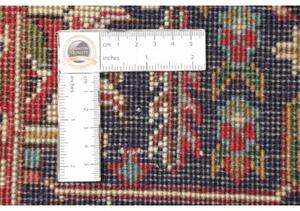 Tappeto Tabriz Stilizzato Rosso Blu Scuro 204x286 Cm