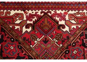 Tappeto Gorawan Stilizzato Rosso Scuro Nero 204x294 Cm