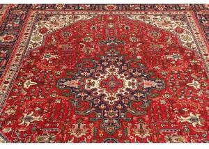 Tappeto Tabriz Stilizzato Rosso Blu Scuro 204x286 Cm